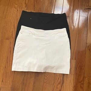Attyre Black and White Mini Skirt Duo